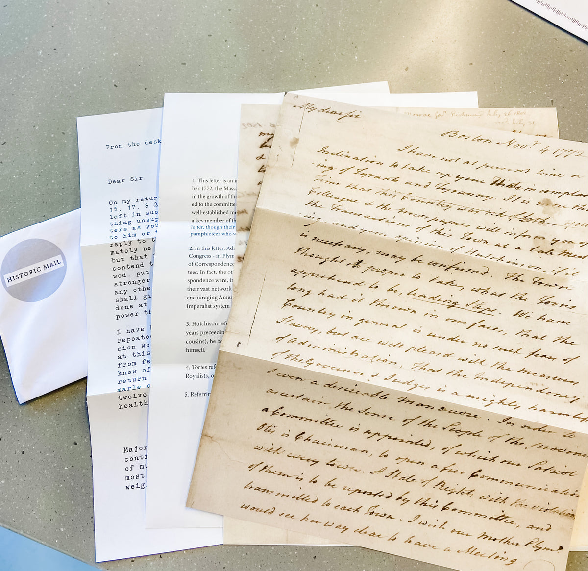 Historic Letter Subscription Gift Pack (American History 1776 1976